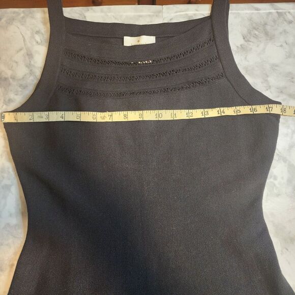 Kate Spade Black‎ Sleeveless Open Cable Sweater Dress In Full Bloom Medium NWT - Picture 7 of 10